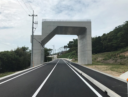 大田静間道路静間川橋下部工事